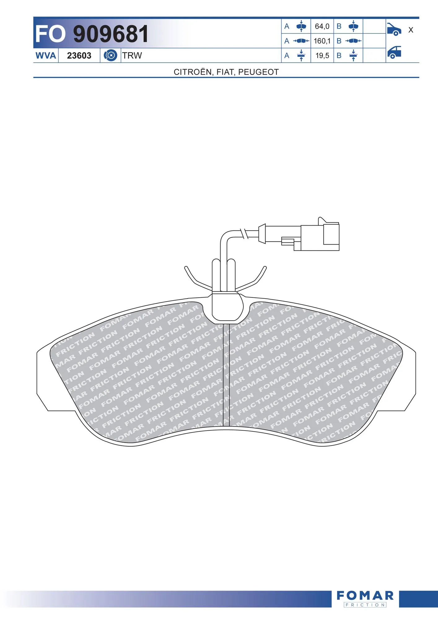 Brake Pad Set, disc brake